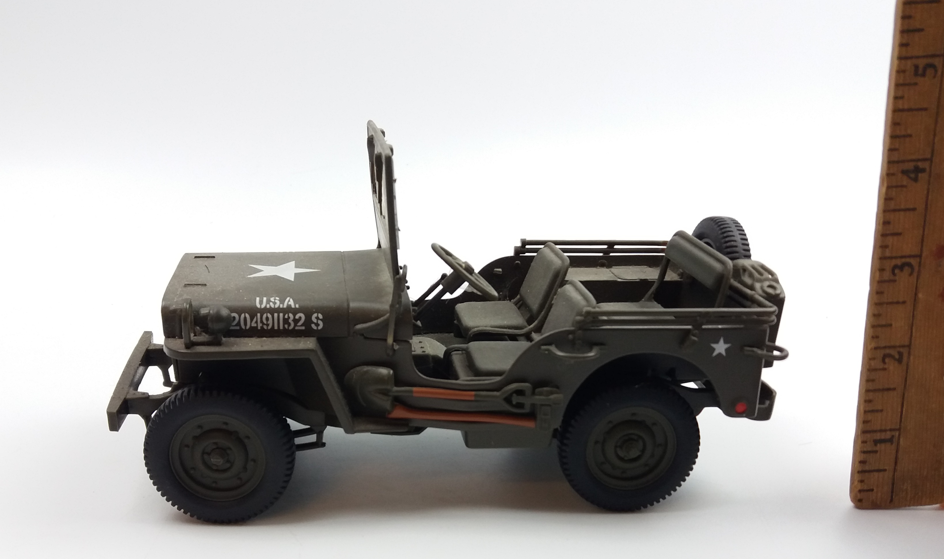 Willy's Jeep 1/18 Scale Military Green - Model US | Proxibid