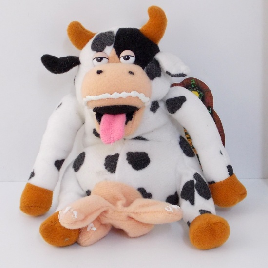 Meanie Beanies Bessie Got Milked Plush Novelty Beanie Baby Stuffed Doll