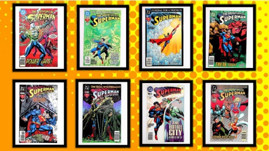 (8) Action/Superhero Comic Books