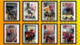 (8) Action/Superhero Comic Books