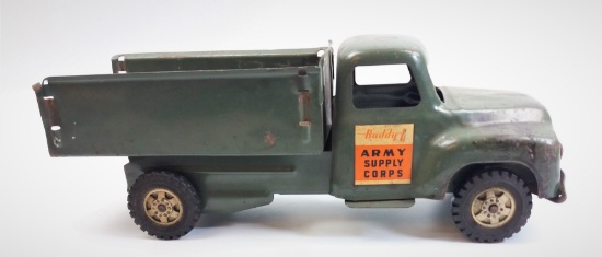 Buddy L "Army Supply Corps" Truck Vintage Pressed Steel Toy Vehicle