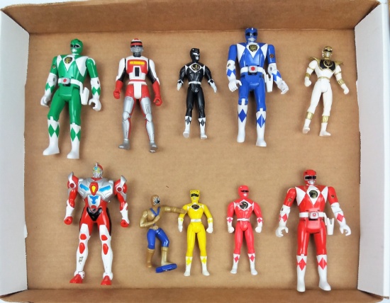 Power Rangers Collectible Action Figure Grouping