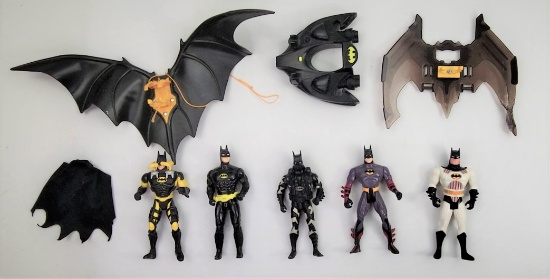 Vintage Kenner Batman Animated Series Toy Figure Grouping