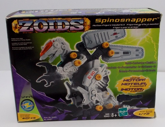 Zoids Spinosnapper Motorized Action Figure Model Kit