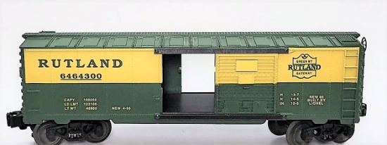 Vintage O-Gauge Lionel Trains  6464-300 Green Mt. Rutland Gateway BoxCar Train Car