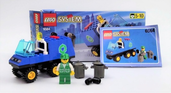 Lego System Set 6564 Town Jr Recycle Truck OPEN BOX