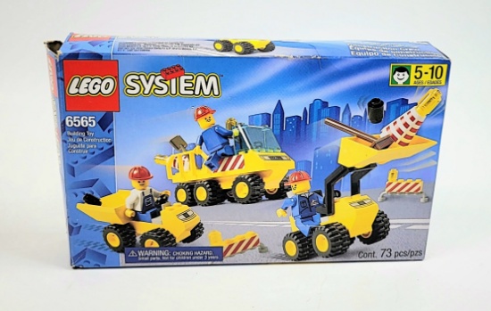 Lego System Set 6565 Town Jr Construction Crew OPEN BOX *Incomplete*