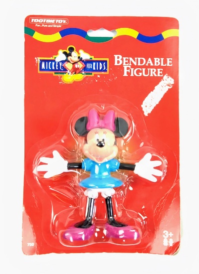 TootsieToy Mickey for Kids Carded Minnie Mouse Bendable Figure Toy
