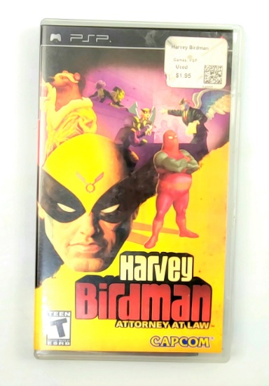 Harvey Birdman: Attorney at Law (Sony PSP, 2008) PlayStation UMD, Case, & Manual