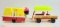 Fisher Price #992 Little People Car & Camper Vintage Toy Grouping