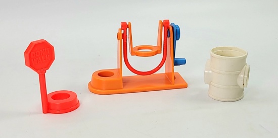Vintage Fisher Price Little People Playground Equipment Toys Grouping