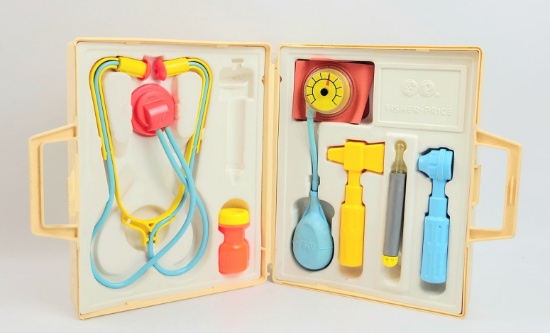 Vintage Fisher-Price Medical Kit Play-Action Toy