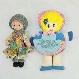 Vintage Holly Hobbie & Cinderella Stuffed Doll Grouping