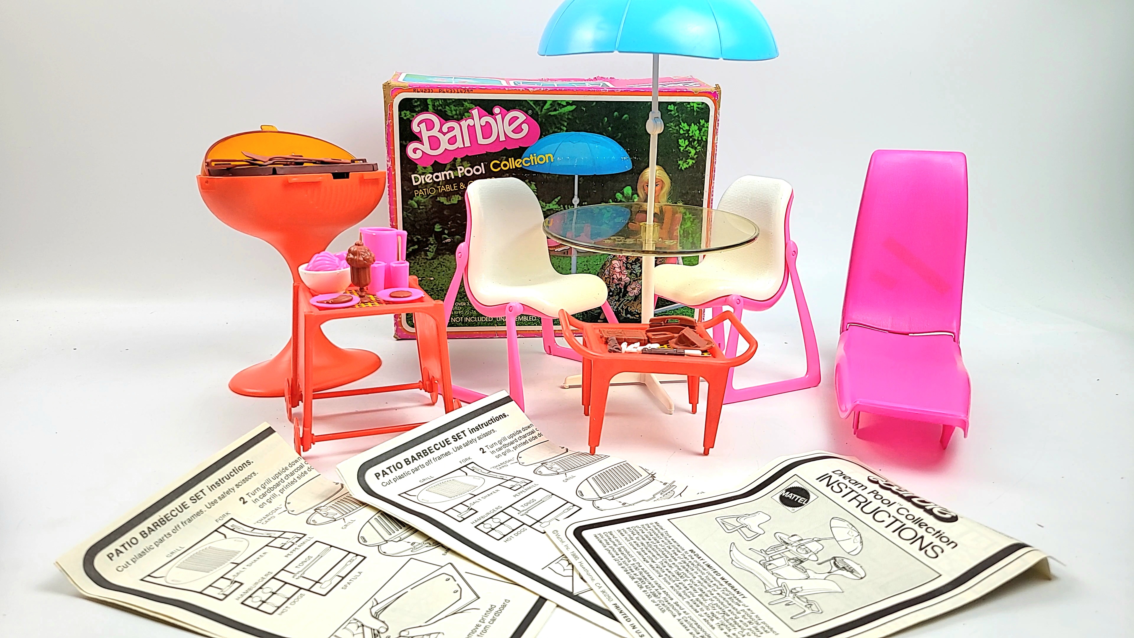 Barbie Dream Pool Collection Vintage Patio Set Proxibid