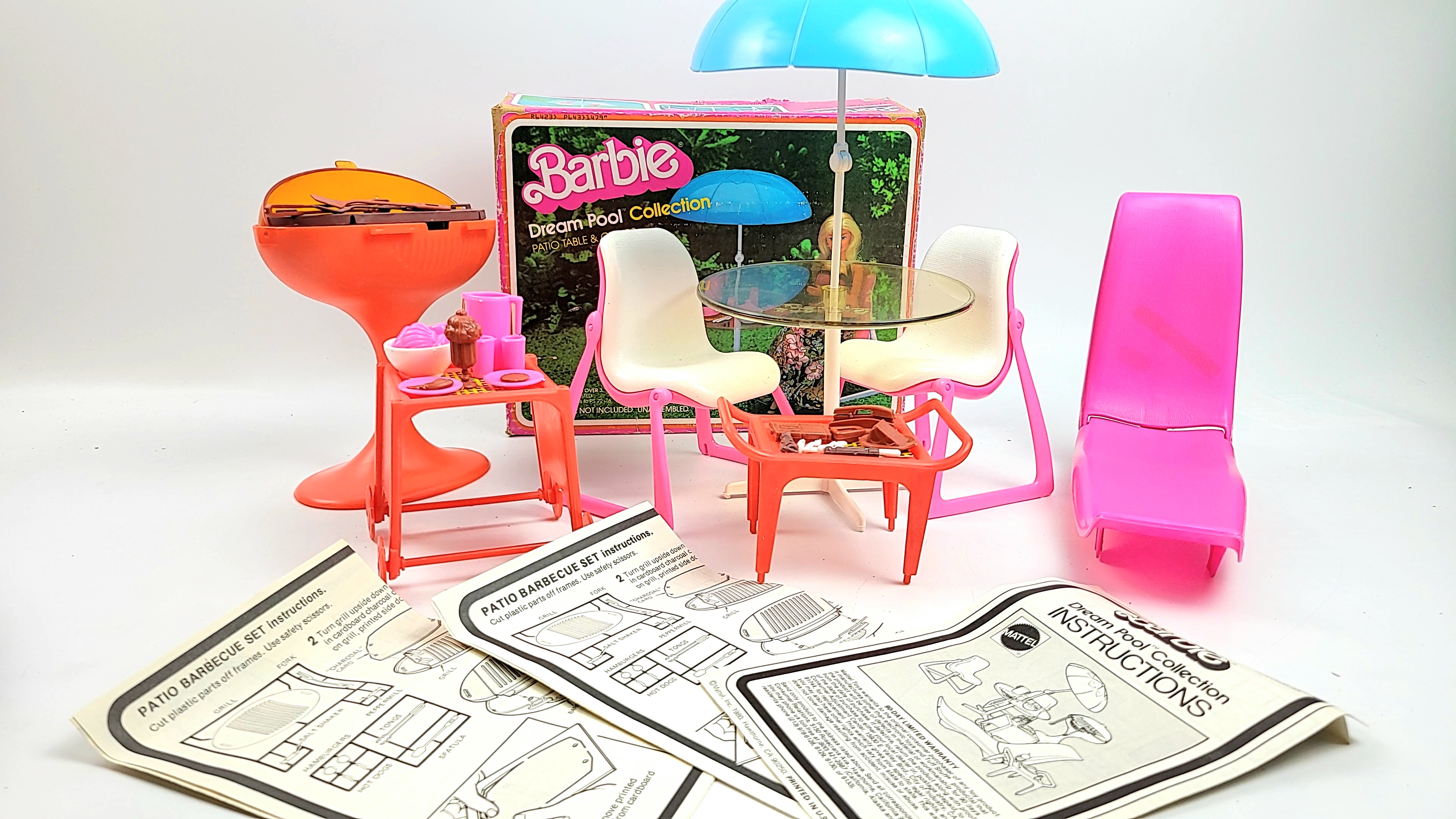 Barbie Dream Pool Collection Vintage Patio Set Proxibid