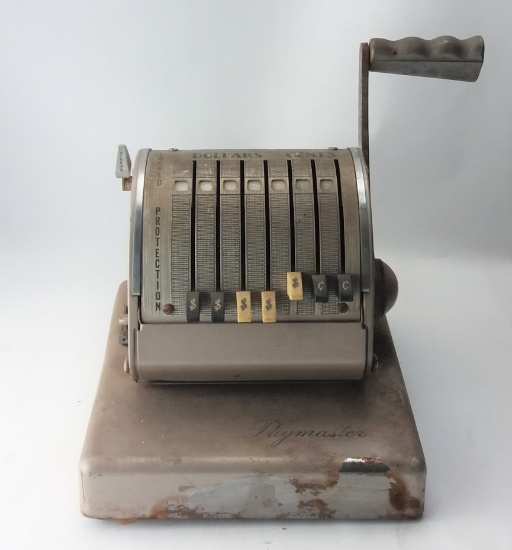 Vintage Paymaster X-900 Check Writer Machine Chicago Illinois