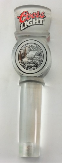 Coors Light Waterfall Advertising Lucite Tap Handle