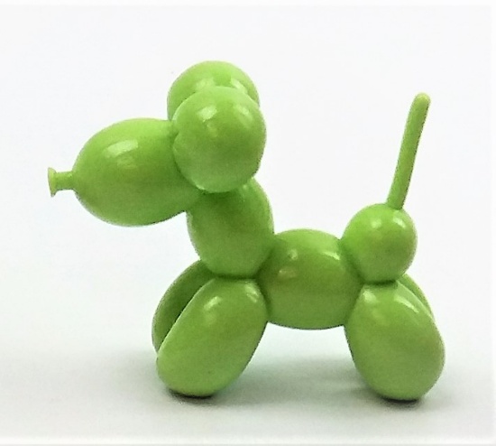 Miniature Lime Green Baloon Dog Kidrobot Souvenir