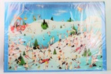 Roger Blachon 1977 “In The Buff” Skier's Paradise Collectible Poster