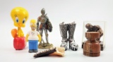 Collectible Pop Culture Item / Action Figure Desk Item Grouping