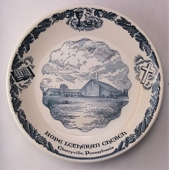 Hope Lutheran Church Commemorative Plate