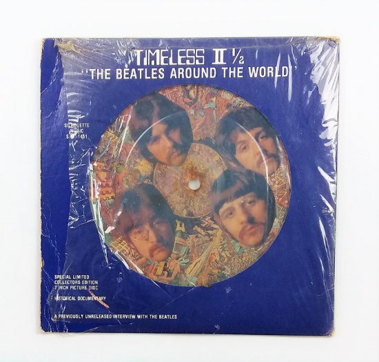 Timeless II 1/2 "The Beatles Around the World" 7" Picture Disc 1983 Silhouette Vinyl Record