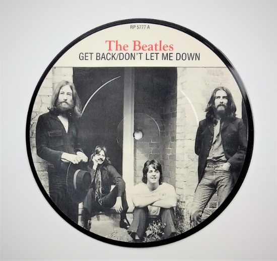 The Beatles "Get Back" "Don't Let Me Down" 20th Anniversary Parlophone UK Picture Disc