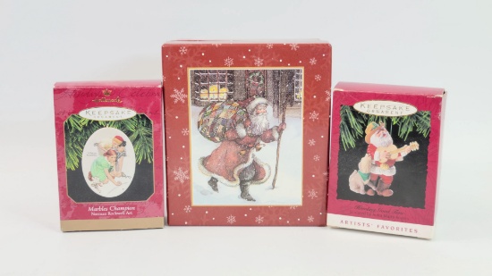 Vintage Collectable Christmas Ornament Grouping