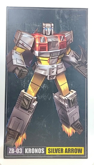 Zeta Toys ZB 03 Kronos Silver Arrow G1 Superion Aerialbot  BOX ONLY - NO TOY