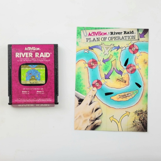 River Raid - Atari 2600 / VCS Vintage Video Game Cartridge Loose w/ Manual