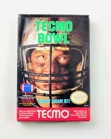 Tecmo Bowl - Nintendo NES Vintage Video Game Cartridge in Box