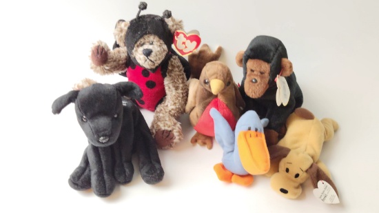 Vintage '90s Ty Beanie Babies Grouping