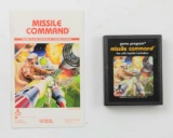 Missile Command - Atari 2600 / VCS Vintage Video Game Cartridge Loose w/ Manual