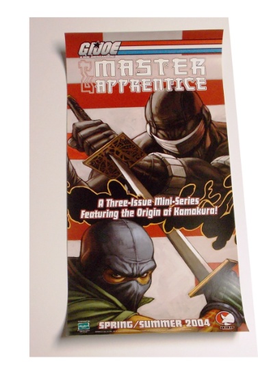 G.I. Joe "Master & Apprentice" 2004 12" X 24" DDW Comic Book Miniseries Promo Poster