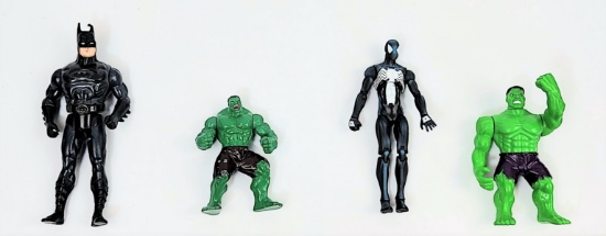 Assorted Superhero Action Figure Grouping