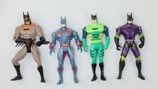 Vintage Kenner Batman Action Figure Grouping