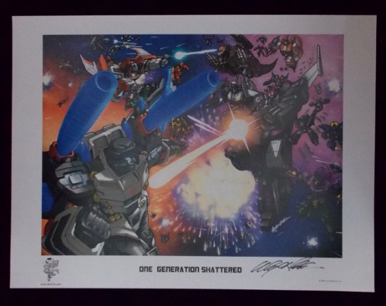 2008 Transformers Botcon Signed Lithograph 3/30/23