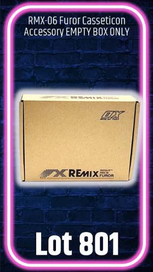 RMX-06 Furor Casseticon Accessory EMPTY BOX ONLY
