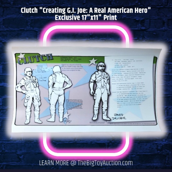 Clutch "Creating G.I. Joe: A Real American Hero" Exclusive 17"x11" Print