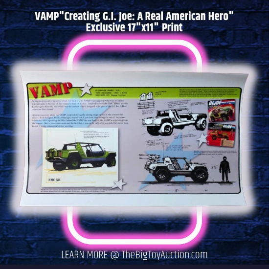 VAMP "Creating G.I. Joe: A Real American Hero" Exclusive 17"x11" Print