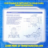 GI Joe Dreadnok Air Skiff Vehicle Toy Vintage Hasbro Blueprints/Instructions