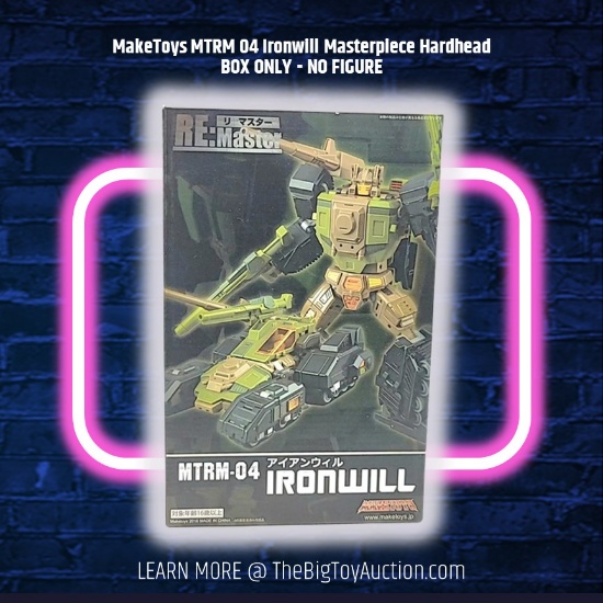 MakeToys MTRM 04 Ironwill Masterpiece Hardhead BOX ONLY - NO FIGURE