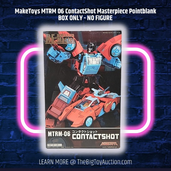 MakeToys MTRM 06 ContactShot Masterpiece Pointblank BOX ONLY - NO FIGURE