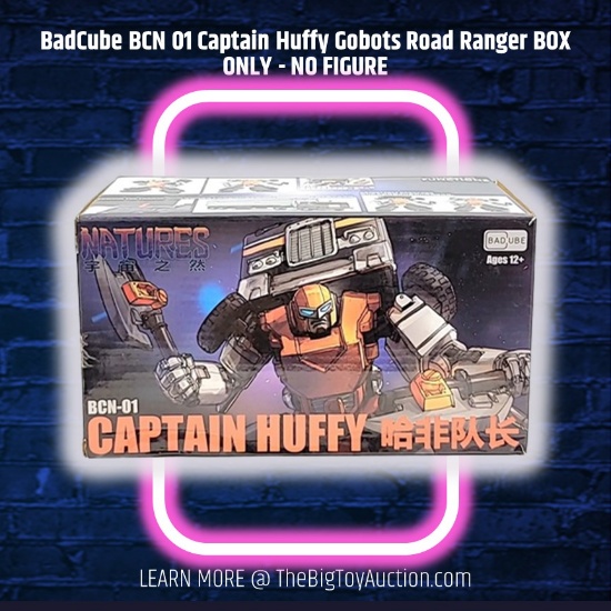 BadCube BCN 01 Captain Huffy Gobots Road Ranger BOX ONLY - NO FIGURE