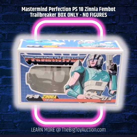 Mastermind Perfection PS 18 Zinnia Fembot Trailbreaker BOX ONLY - NO FIGURES
