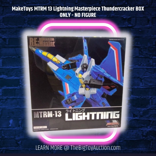 MakeToys MTRM 13 Lightning Masterpiece Thundercracker BOX ONLY - NO FIGURE