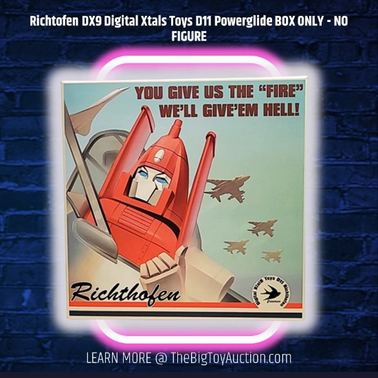 Richtofen DX9 Digital Xtals Toys D11 Powerglide BOX ONLY - NO FIGURE