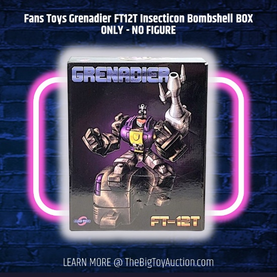 Fans Toys Grenadier FT12T Insecticon Bombshell BOX ONLY - NO FIGURE