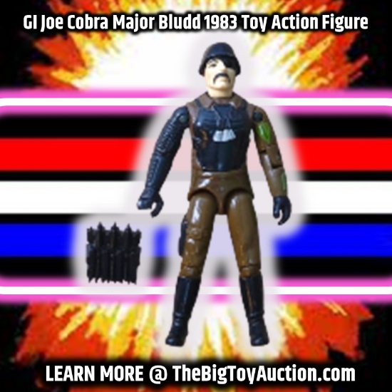 GI Joe Cobra Major Bludd 1983 Toy Action Figure