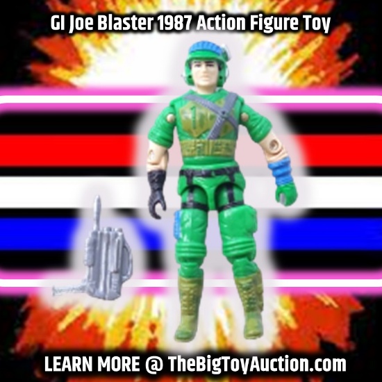 GI Joe Blaster 1987 Action Figure Toy
